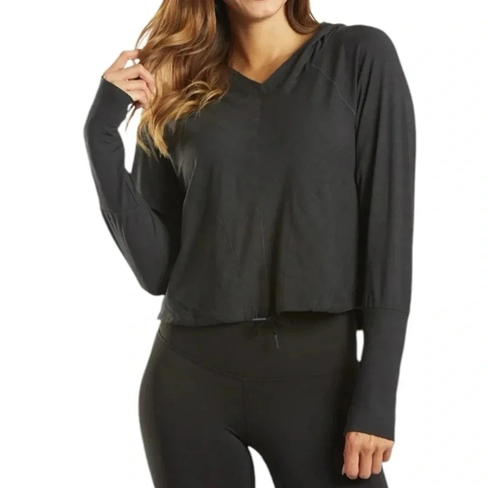 prAna Inigma After Yoga Hoodie jersey fabric Size S - Picture 2 of 13